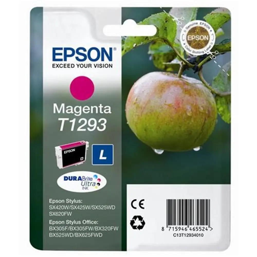 Epson BX305-320 SX425 Magenta Kırmızı Mürekkep Kartuş T12934022 1