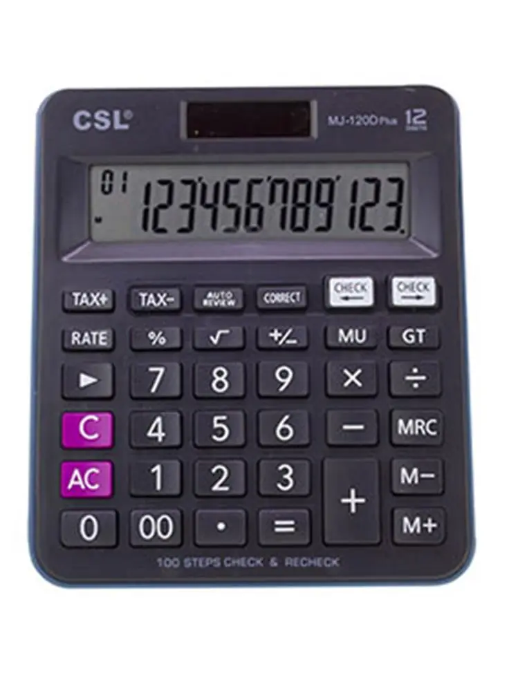 CSL RZ-816 12 Hane Masa Tipi Renkli Hesap Makinesi