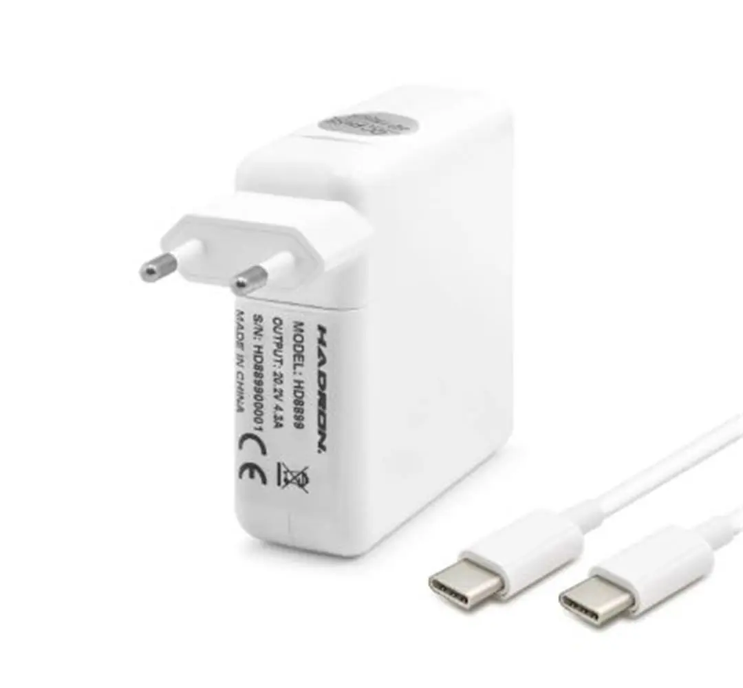 HADRON HD8899 Laptop Adaptörü 85W 20.2V 4.3A Type-C Beyaz 1