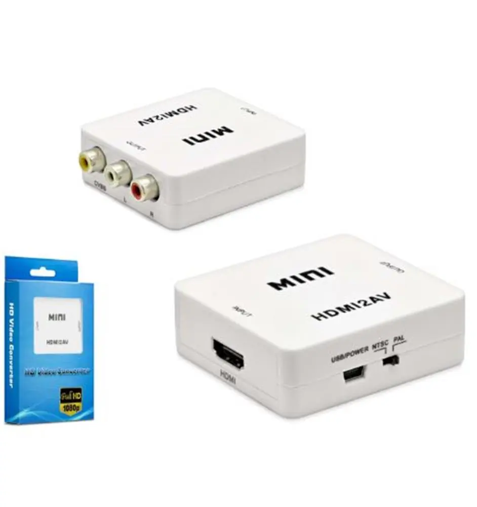 HADRON HDX1281 HD VIDEO CONVERTOR HDMI (IN) TO AV (OUT) BEYAZ 1