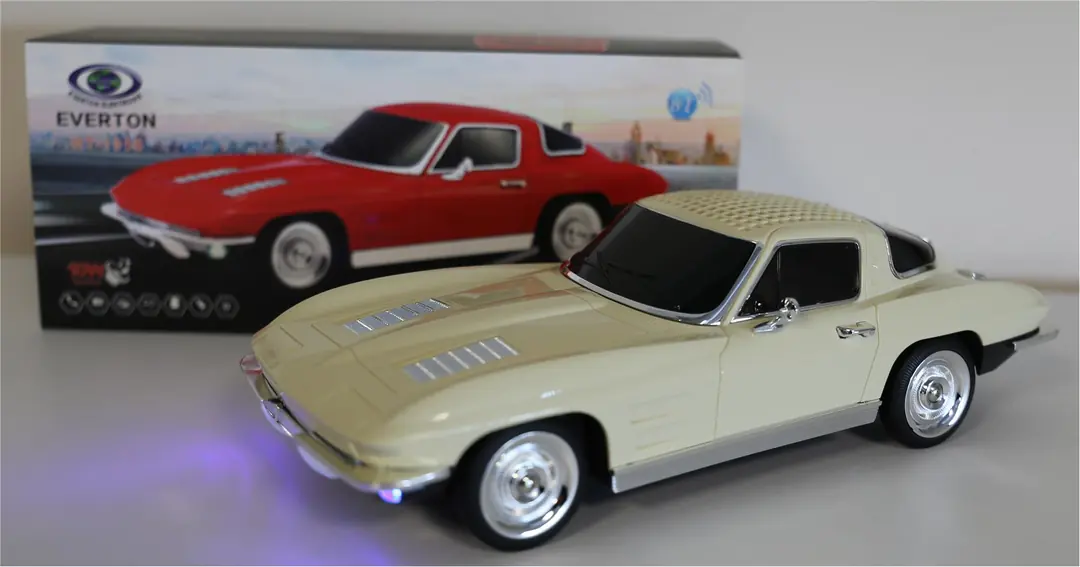EVERTON RT-1956 Bej Arabalı  Bluetooth Fm-Usb-Tf-Aux Şarjlı Nostaljik Radyo 1