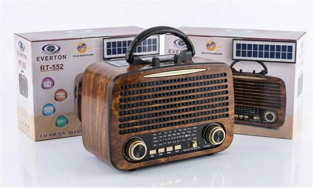 Everton Rt-552  Bluetooth Fm-Usb-Tf-Aux Şarjlı Nostaljik Radyo 1