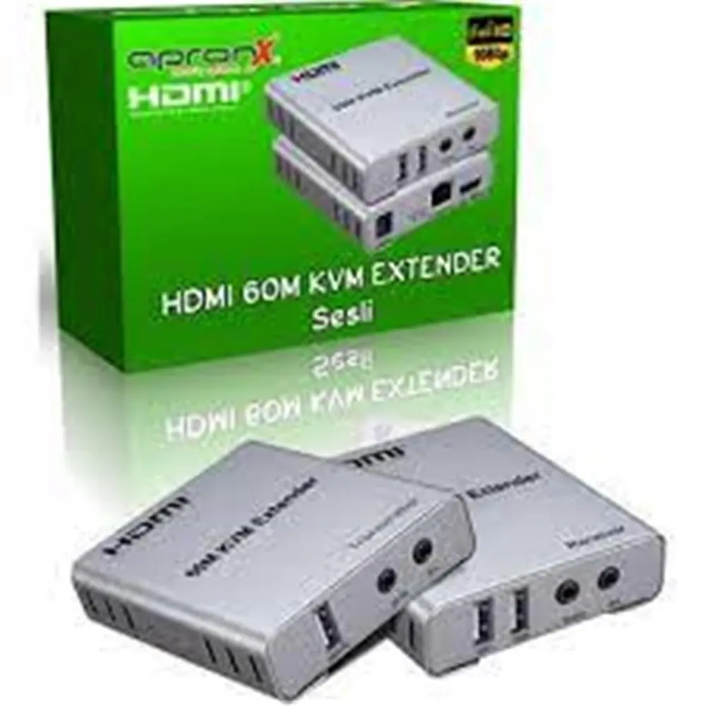 Apronx APX-120M Cat5e-Cat6 120 metre 4K KVM HDMI Extender 1