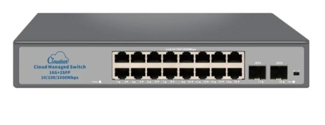 Nova NVC-HIS2116G2S 16 Port Full Giga Cloud Non Poe Ethernet Switch 1
