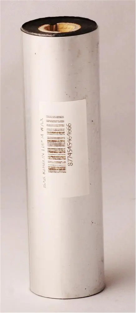 Ribbonsan RB00005 WX-10FBK 110-74 Standart Wax Ribbon 1-2" Outside