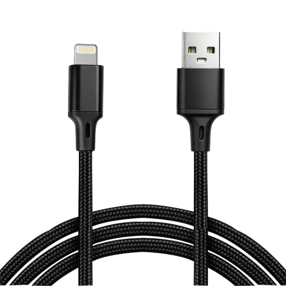 Vcom CU253 Lightning to USB 3m 10W (5V-2A) Örgülü Şarj Kablosu 1