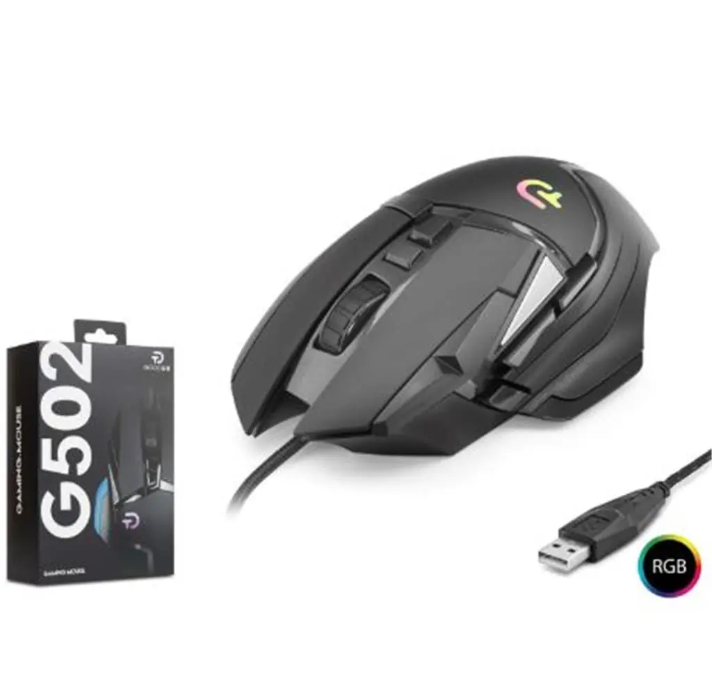 GOOD PRO G502 RGB Gaming Mouse 7200 DPI 6 Tuş 1000Hz Siyah
