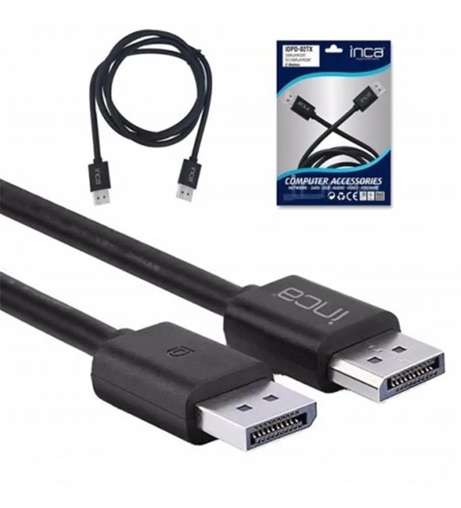 Inca Idpd-02tx 2mt Displayport to  Displayport 4k Kablo 1
