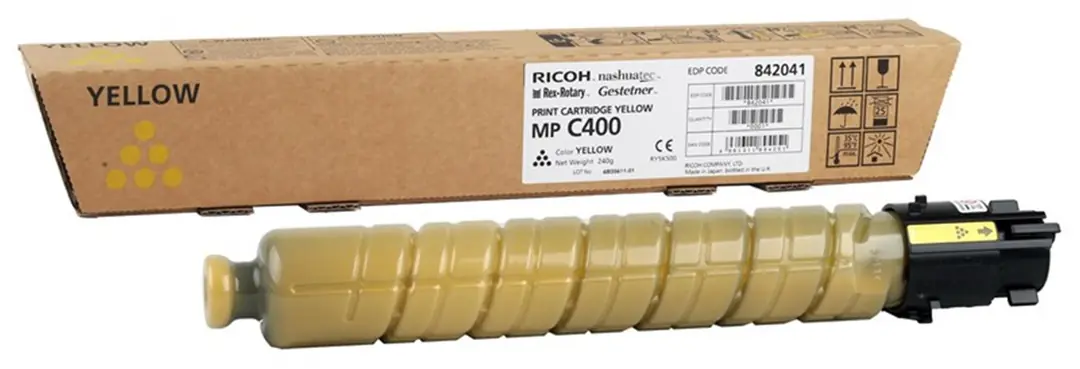Ricoh MP C400 Yellow Sarı Orjinal Fotokopi Toneri MP C300-401 10.000 Sayfa 1