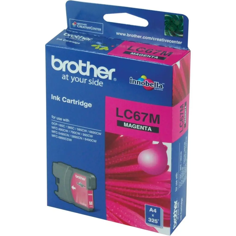 Brother LC-67M Magenta Kırmızı 325 Sayfa Kartuş DCP-185-385 MFC-490-615-790-795-990-5490-5890-6490-6 1