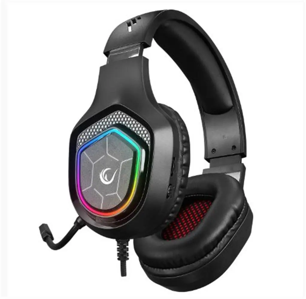 Rampage RM-K90 VECTOR Siyah RGB Led Type-C Gaming Mikrofonlu Oyuncu Kulaklığı 1
