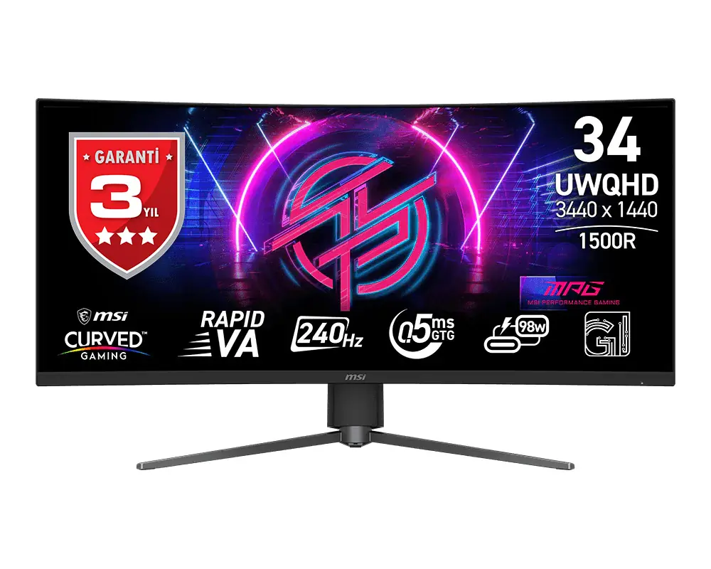 34 MSI MPG 346CQRF X24 MONITOR
