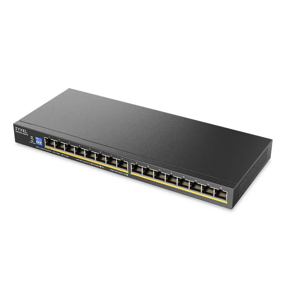 ZYXEL GS1100-16EPS 16PRT GB UNMANAGED SW