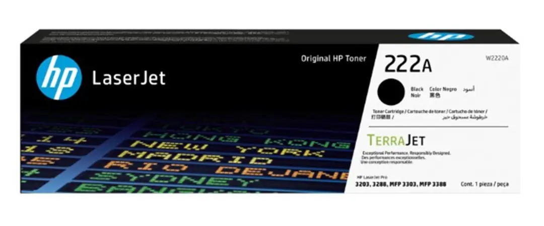 Hp 222A Black Siyah 1.300 Sayfa Toner W2220A 1