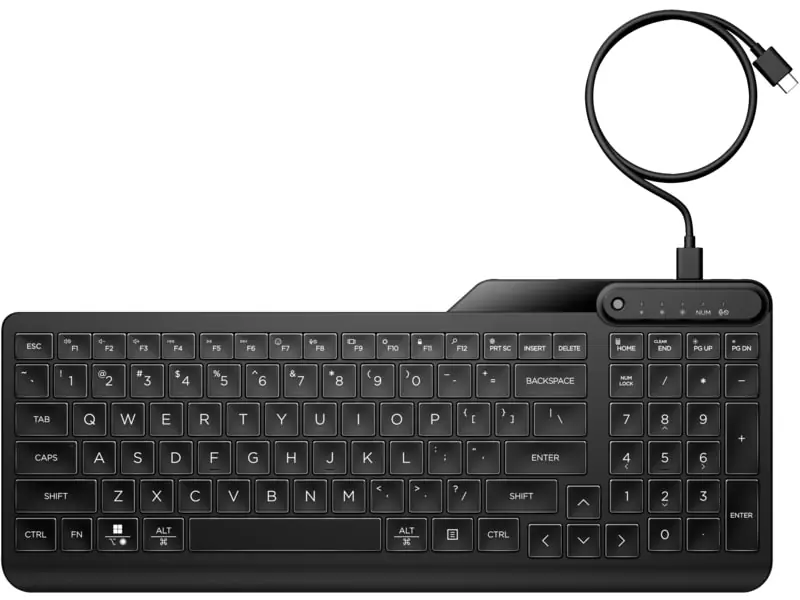 HP 7N7C1AA 405 BACKLIT WIRED KEYBOARD 1