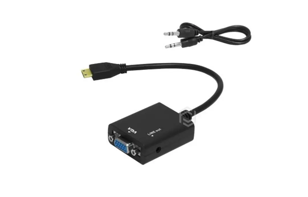 Frisby FA-6672C Mini HDMI - VGA ve SES Aktif Dijital Analog Dönüştürücü (1080p) 1