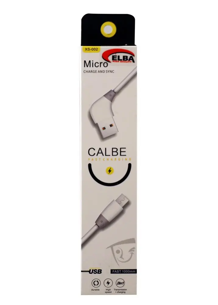 Elba EC-16S Bağlantı Kablosu Micro 1mt Siyah 1
