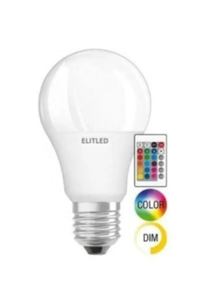 ELİTLED 9W RGB KUMANDALI LED AMPUL 1