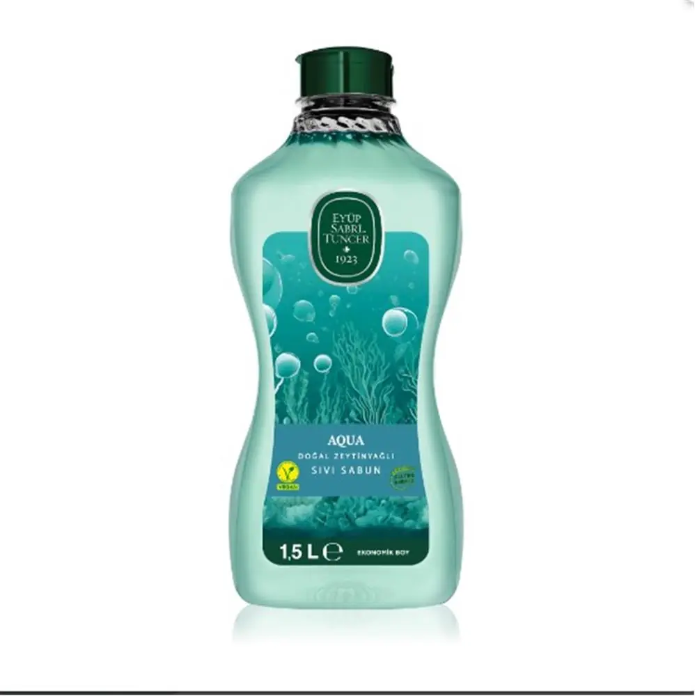 Eyüp Sabri Tuncer 1,5lt  Aqua Doğal Zeytin Yağlı Sıvı Sabun  Pet Şişe 1