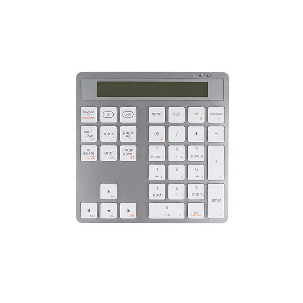 Vcom DK513-Silver Bluetooth 5.0 + 2.4G Masa Üstü Hesap Makinesi 1