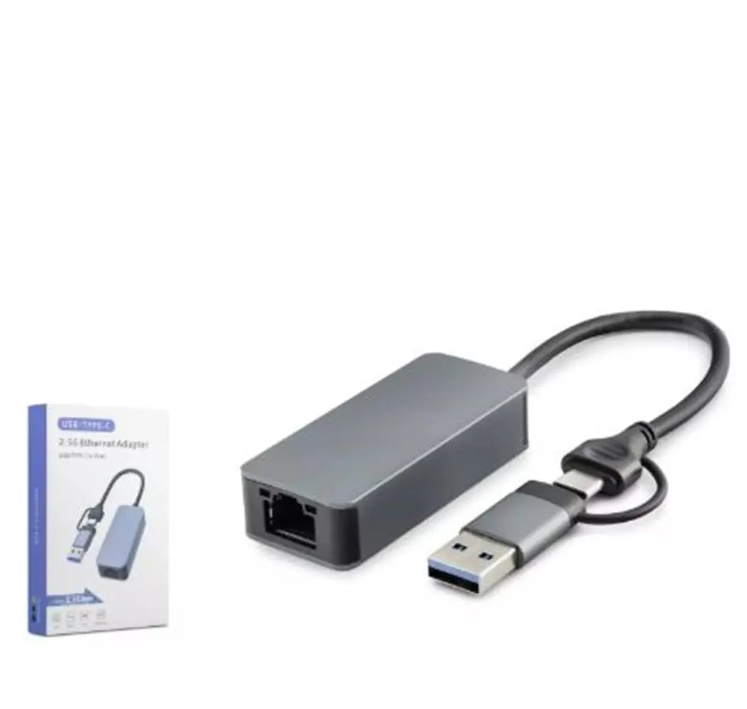 HADRON HDX7852 ETHERNET CARD USB2.0 + TYPE-C 2.5 Gigabit 1