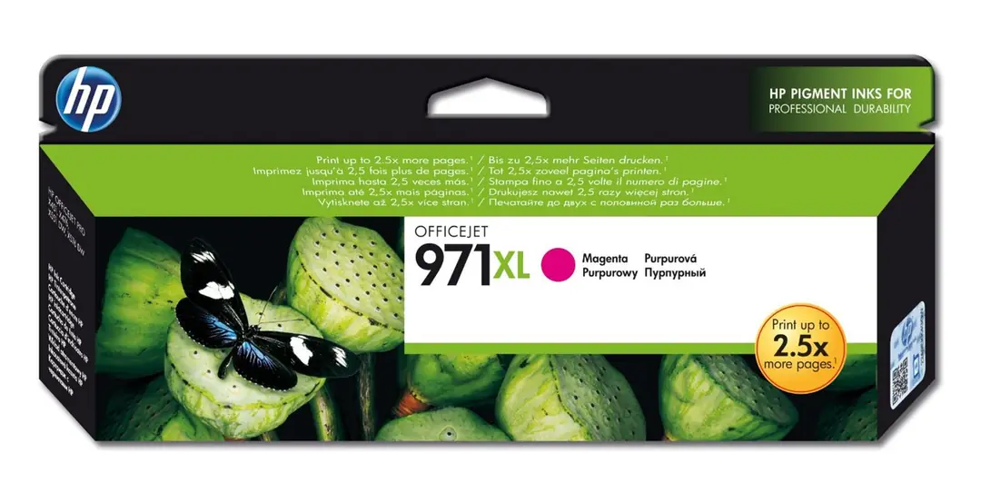 HP 971XL Magenta Kırmızı 6.600 Sayfa Kartuş CN627A 1