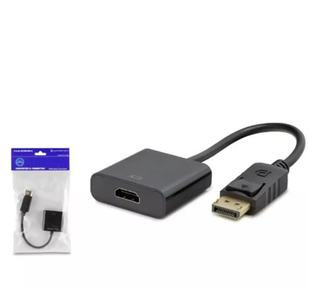HADRON HDX7873 DisplayPort to HDMI Dişi Görüntü Dönüştürücü 4K 30 Hz - Siyah 1