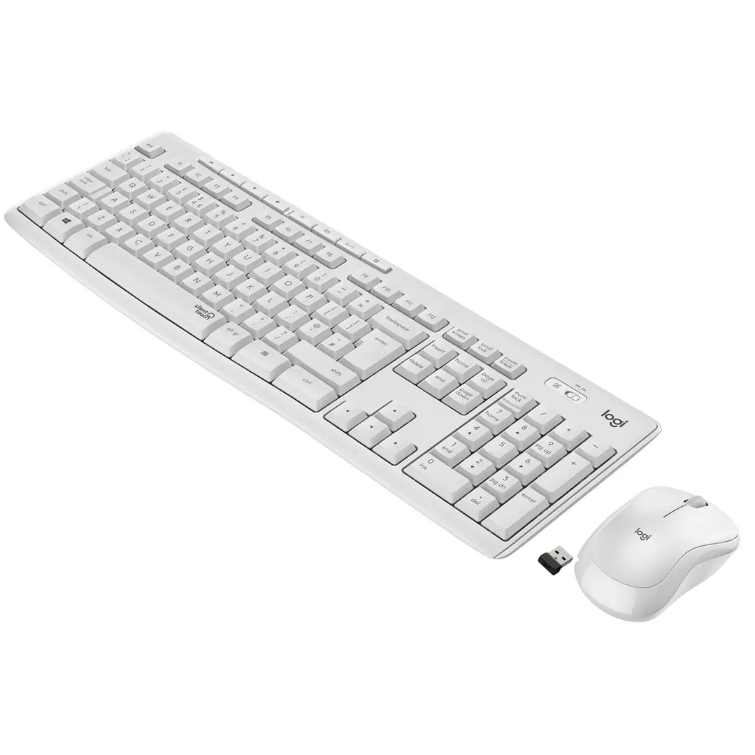 Logitech 920-010089 MK295 Kablosuz Beyaz Klavye Mouse Set