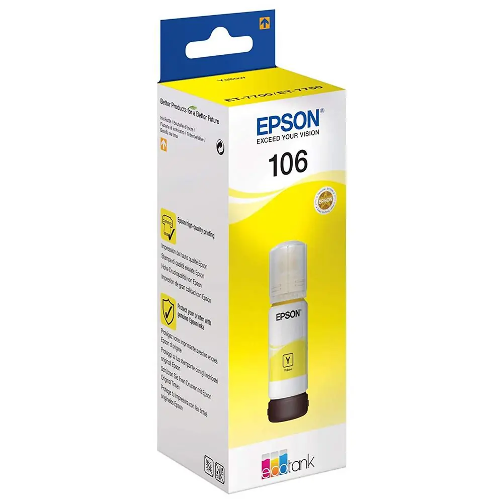 Epson 106 Yellow Sarı Şişe Mürekkep T00R440 L7160-7180 1