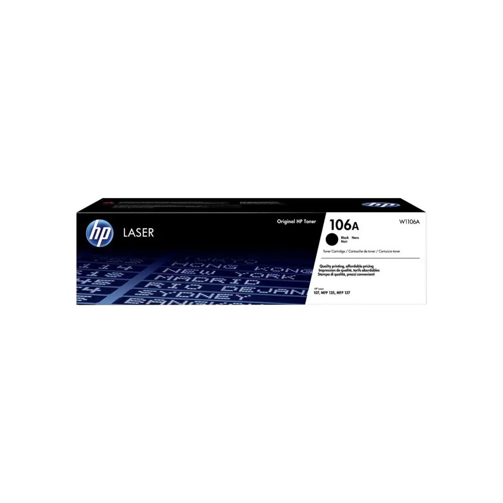 HP 106A Black Siyah 1.000 Sayfa Toner W1106A 1