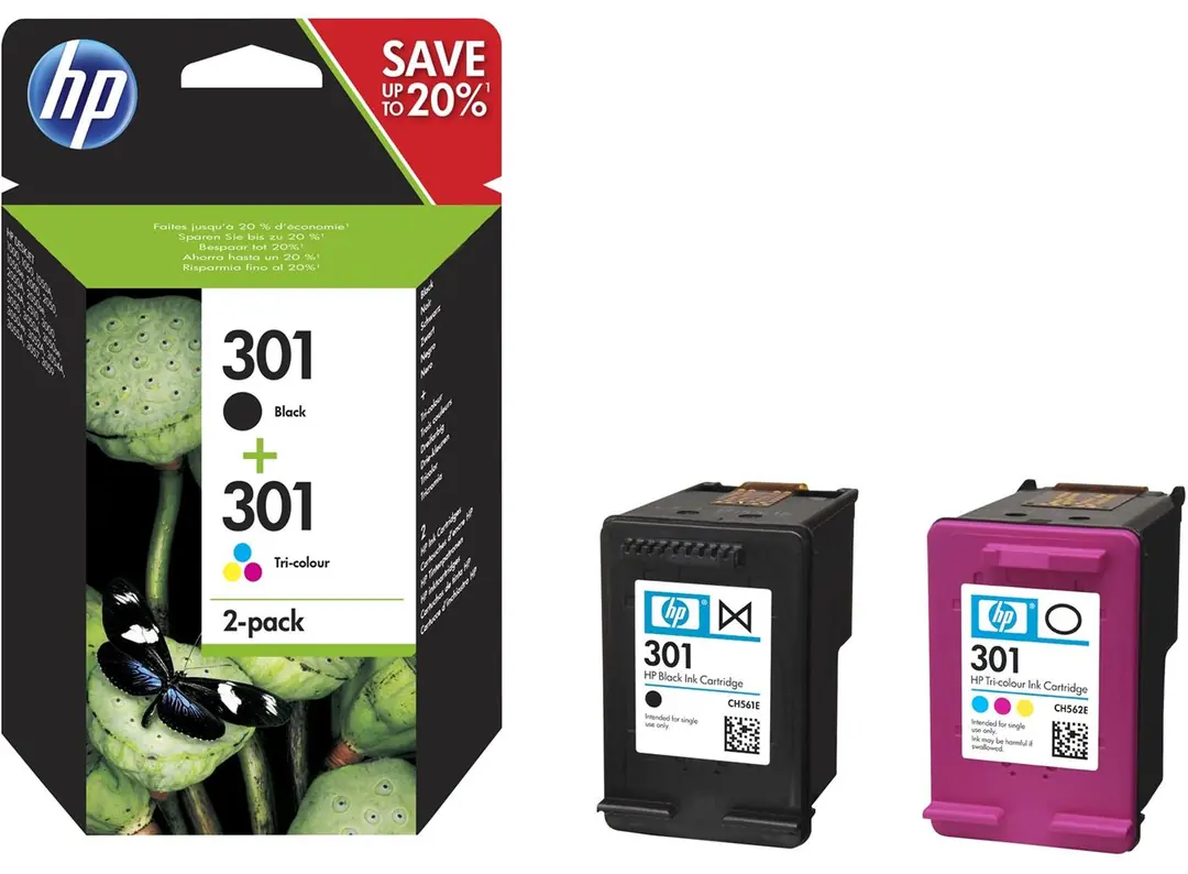 HP 301 Black-Color Siyah-Renkli Multi Paket N9J72AE 1