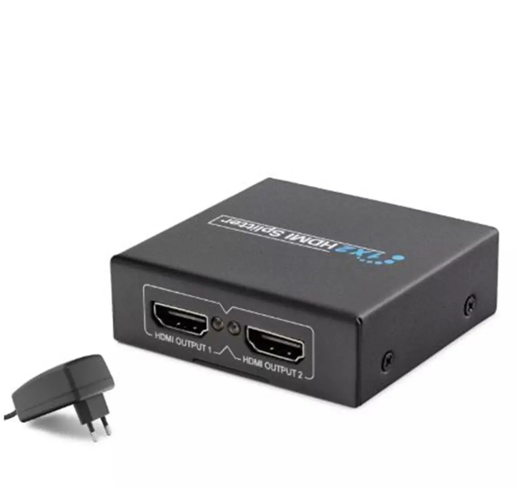 Hadron Hdx1284 2 Port Hdmi Splitter 1.4V 1080P 3D 1-In 2-Out Siyah 1