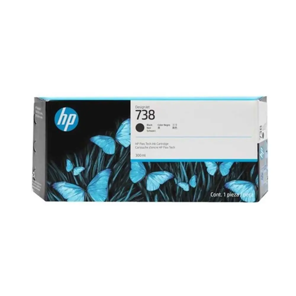 HP 498N8A (738) BLACK DESIGNJET INK 1
