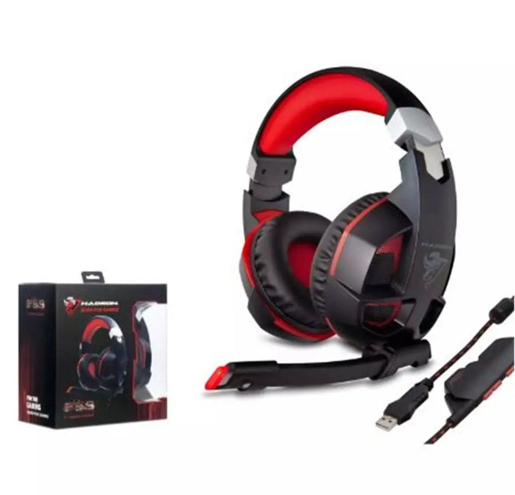 Hadron G59 Gaming Kulaklık Usb 7.1 Ps4 Led Siyah-Kırmızı 1