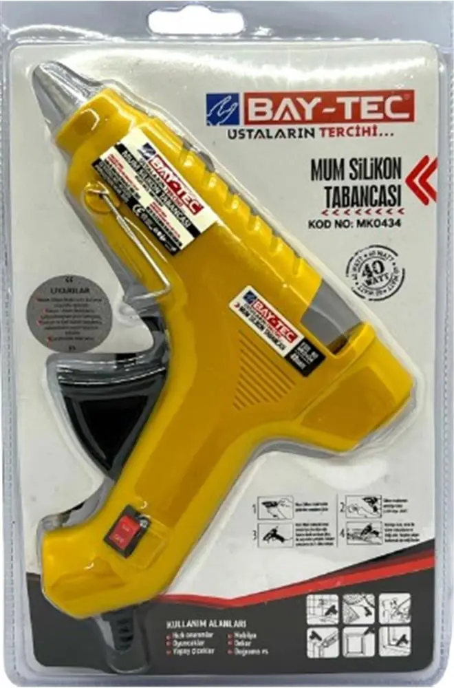 Bay-Tec Mk- 0434 Mum Silikon Tabancası İnce 40W 1