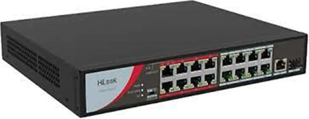Hilook NS-0318P-130(B) 16 Port 10-100 Poe Switch 1x1000 Mbps RJ45 Port, 1x1000 Mbps SFP 1