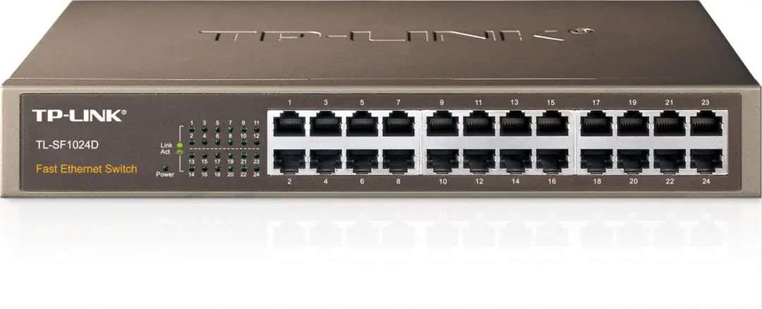 Tp-Link TL-SF1024D 24 Port 10-100 Mbps Switch Çelik Kasa Rack Mount