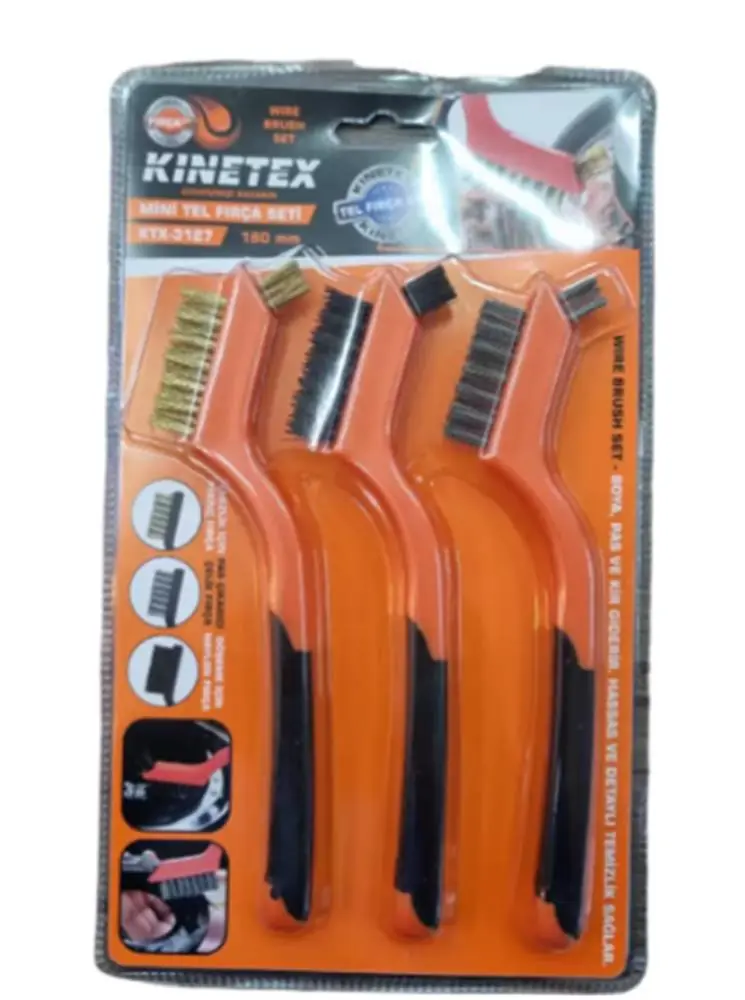 Knitex KTX-3127 ini Tel Fırça Seti 3 Parça 1