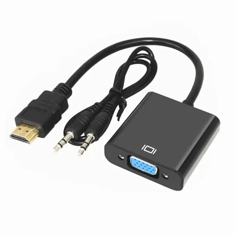 Vcom CG590-B-0.15 Siyah Hdmi Erkek To Vga Dişi+Ses Kablosu Dönüştürücü 1