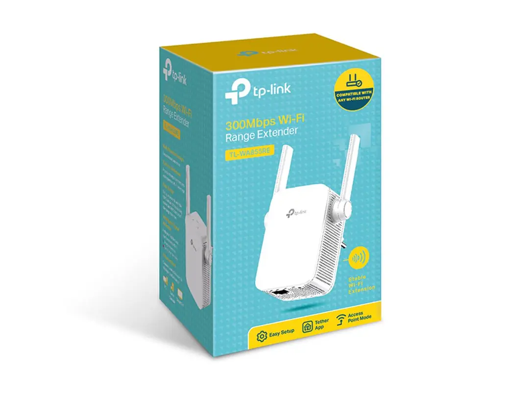 Tp-Link TL-WA855RE 300 Mbps Wifi Range Extender-Menzil Genişletici 1