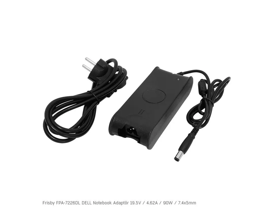 Frisby FPA-7226DL Notebook Adaptör (Dell) 19.5V  4.62A (Uç Boyutu : 7.4 x 5.0mm) 1