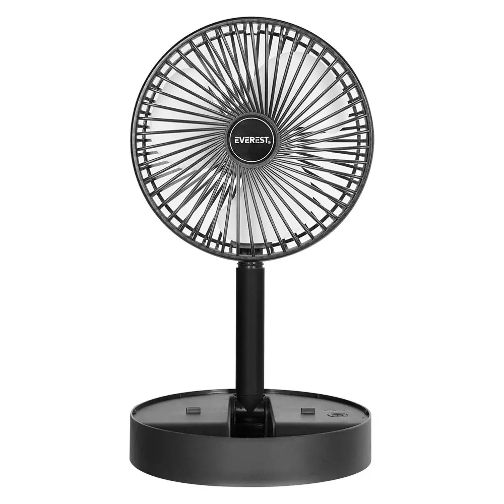 Everest EFN-605 Masaüstü Şarj Edilebilir Siyah 800mAh Usb Fan 1
