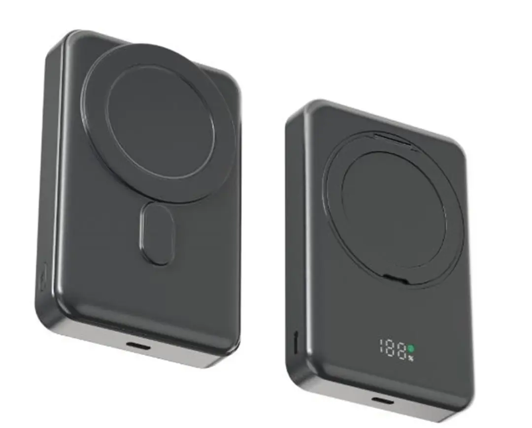 Snapron SNP-3025 PD 22.5W Hızlı Şarj Lcd Ekran Magsafe 10000 mAh Powerbank