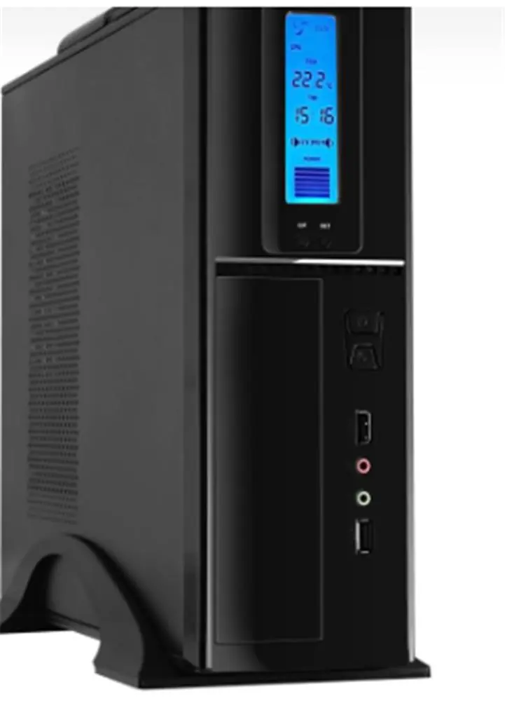 Frisby FC-S6040B USB 300W Matx Slim Tower Kulplu Kasa - Dijital Gösterge 1