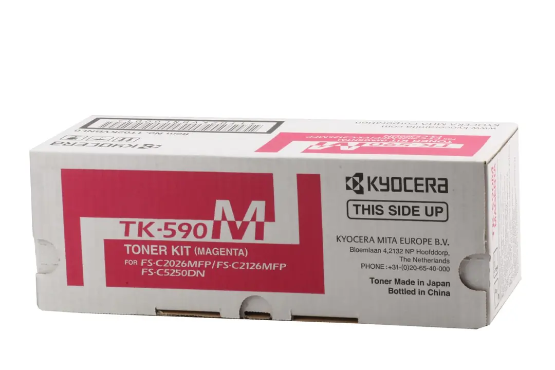 Kyocera TK-590M Magenta Kırmızı Orjinal Fotokopi Toneri FS-C2016-2026-2126-2526-2626 M6026-6526 1