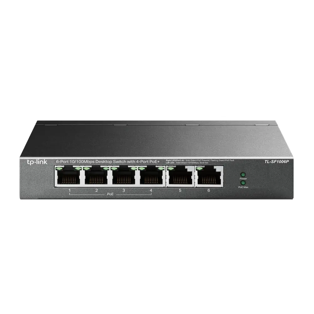 TP-LINK TL-SF1006P 4 PORT POE SWITCH 1