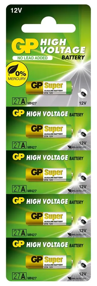 GP GP27A-C5 27A 12V Alkalin Spesifik Pil 5'li Paket 1