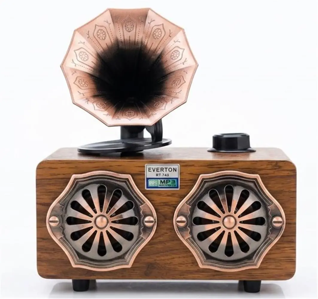 Everton Rt-744  Bluetooth Fm-Usb-Tf-Aux  Şarjlı Nostaljik Radyo