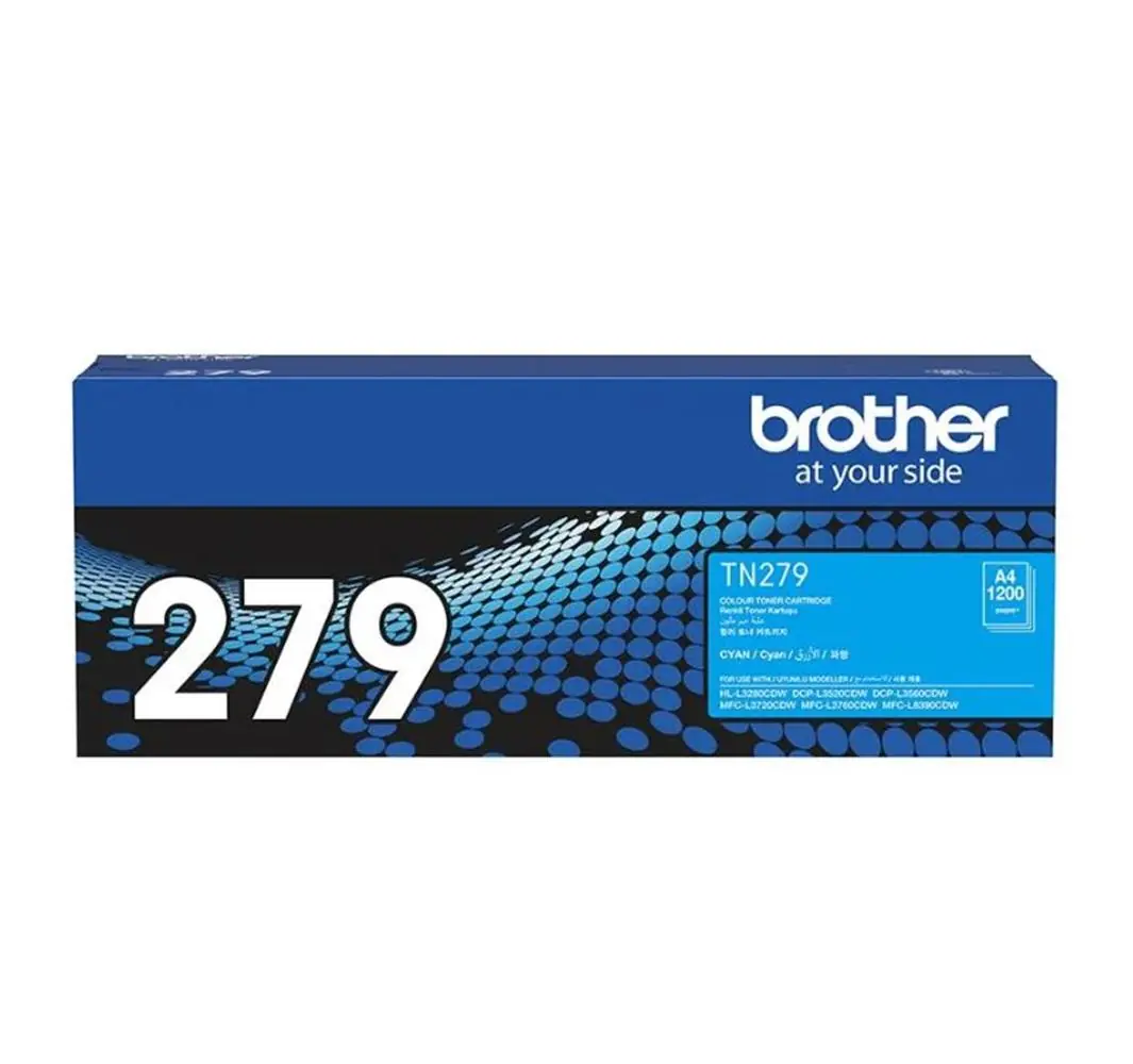 Brother TN-279C Cyan Mavi Toner HL-L3280CDW  DCP-L3520-3560 MFC-L3720-3760-8390 1.200 Sayfa 1