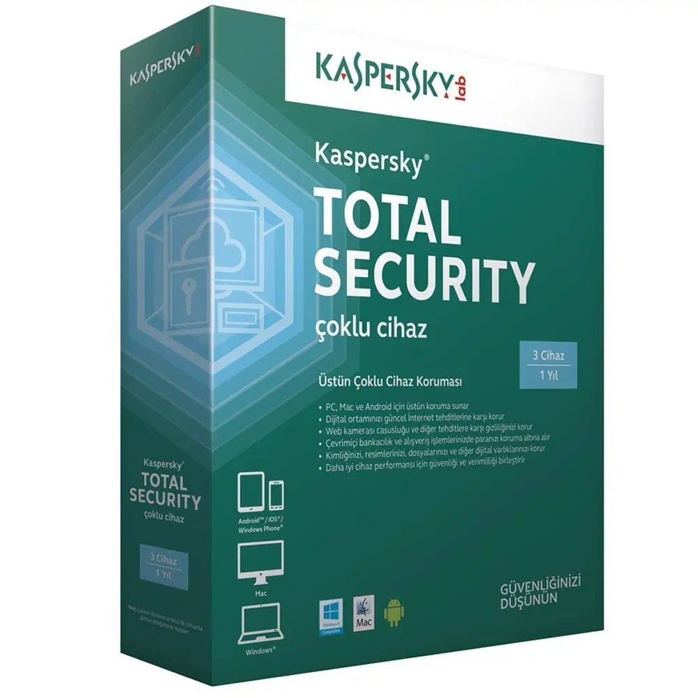 Kaspersky Total Security 3 Kullanıcı 1 Yıl Premium 1